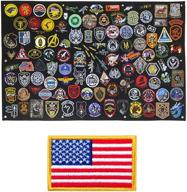 🔥 tactical patch display board for military army combat morale uniform hook and loop emblems, large 43x27.5 inches, with 1 flag patch – enhanced seo logo