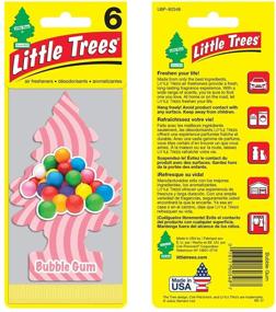 img 2 attached to 🌲 Little Trees Hanging Tree Car Air Freshener - Long Lasting Bubble Gum Scent for Auto or Home - 24 Count (4 Packs of 6)