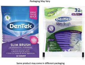 img 3 attached to 🧹 Dentek Slim Brush Cleaners, Pack of 4 - 32 Each