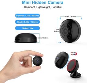 img 3 attached to Oucam Mini Hidden Camera: WiFi, Spy Cam 1080P with Audio & Video Recording, Live Stream/Night Vision/Motion Activated - Wireless Nanny Cam with Phone APP