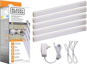 img 4 attached to 🔦 BLACK+DECKER LEDUC9-5WK LED Under Cabinet Kit with Motion Sensor: Dimmable Kitchen Accent Lighting, Tool-Free Install | 9" Length, 5-Bars