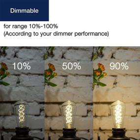 img 1 attached to 💡 Enhance Your Space with FLSNT Decorative Dimmable Filament Equivalent: The Perfect Lighting Solution