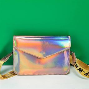 img 2 attached to 🌈 Monique Holographic Envelope Cross Body Women's Handbags & Wallets - Vibrant and Colorful