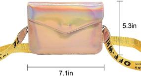 img 3 attached to 🌈 Monique Holographic Envelope Cross Body Women's Handbags & Wallets - Vibrant and Colorful