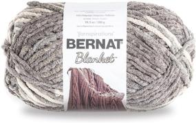 img 4 attached to 🧶 Bernat Blanket Yarn, Silver Steel: Luxuriously Soft and Durable Winter Knitting/Crochet Yarn with a Silver Sheen