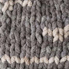img 2 attached to 🧶 Bernat Blanket Yarn, Silver Steel: Luxuriously Soft and Durable Winter Knitting/Crochet Yarn with a Silver Sheen