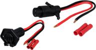 pactrade marine 12v 2-wire trolling ⚡️ моторная вилка и гнездо набор с проводом 8-го калибра. логотип