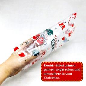 img 1 attached to 🎅 Christmas Cellophane Bags: 150 Treat Bags & Twist Ties for Cookie Candy & Party Supplies