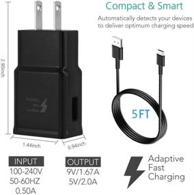 img 3 attached to 🔌 Samsung Wall Charger Kit: Fast Travel Charging Adapter with Type-C USB Cables for Galaxy S21/S20/S10/Note 8/9/10/20 - 2 Pack