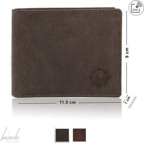 img 3 attached to Ultimate Minimalist Mens Leather Trifold Wallet: Sleek Design & Functionality