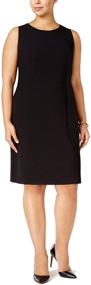 img 3 attached to 👗 Plus Size Belted Sheath Dress for Women by NINE WEST