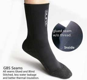 img 3 attached to 🧦 Dizokizo 3mm Neoprene Wetsuit Socks - Thermal Anti-Slip for Men and Women Snorkeling, Swimming, Surfing, Sailing, Kayaking, Diving