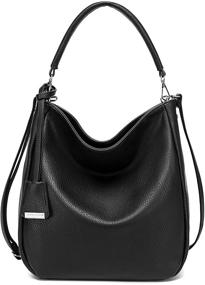 img 4 attached to Stylish and Functional Handbags Designer Crossbody Satchels 👜 Pocketbooks - Black Women's Handbags & Wallets in Shoulder Bags