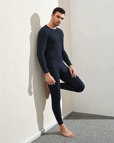 img 1 attached to 🔥 LAPASA Premium Waffle Knit Thermal Underwear Set for Men - Long Sleeve Shirt & Pants, Top & Bottom Long Johns (Thermoflux M60)