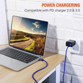 img 2 attached to ⚡ High-Speed USB C to C Charger Cord - 6FT Cable for Samsung Galaxy S21 S20 Plus Ultra FE A72 A52 5G, Note 10 20, Pixel 5 3A XL 4A - Rapid 60W Charging