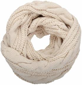 img 4 attached to NEOSAN Womens Ribbed Winter Infinity Women's Accessories and Scarves & Wraps