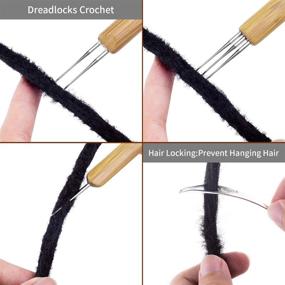 img 3 attached to Dreadlocks Crochet Locking Needle Adults