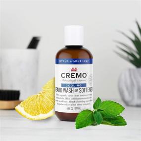 img 2 attached to 🌿 Cremo Citrus Mint Leaf 2n1 Cooling Beard and Face Wash - Ultimate Cleansing for Coarse Facial Hair, 6 Oz