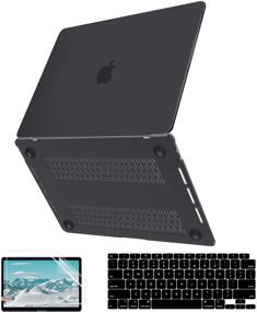 img 4 attached to G JGOO Compatible With MacBook Air 13 Inch Case 2021 2020 2019 2018 Release M1 A2337 A2179 A1932 Touch ID Laptop Accessories