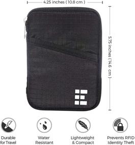 img 1 attached to 🌐 Streamline Your Travel with the Zero Grid Passport Wallet Document Organizer