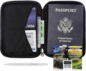img 3 attached to 🌐 Streamline Your Travel with the Zero Grid Passport Wallet Document Organizer