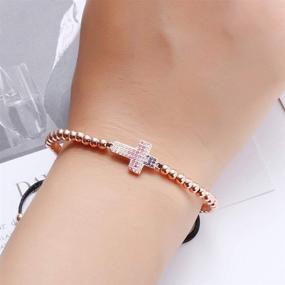 img 3 attached to 🦋 SAKAIPA Adjustable Cute Slider Bracelet with Cubic Zirconia Evil Eyebutterfly for Women - Cross Bracelet, Ladies Jewelry Butterfly Bracelet - Perfect Valentine's Day Gift