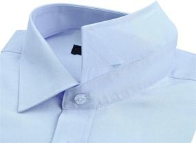 img 1 attached to Verno Fashion Cotton Dress Shirts Classic Spread Men's Clothing in Shirts