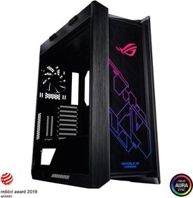 img 4 attached to 🖥️ Корпус компьютера Asus ROG Strix Helios GX601 RGB Mid-Tower - поддержка USB 3.1, EATX, дымчатое закаленное стекло, алюминиевая отделка, стальная конструкция, 4 вентилятора.