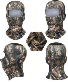 img 3 attached to 🔍 TAGVO Camouflage Tactical Balaclava - Elastic Universal Size for Hunting