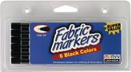 uchida marvy fine tip black color fabric marker set - art supplies for enhanced seo logo