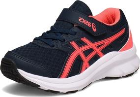 img 4 attached to 👟 Revive Your Runs in Style: ASICS Black Reborn Girls' Running Shoes