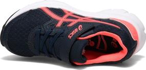 img 2 attached to 👟 Revive Your Runs in Style: ASICS Black Reborn Girls' Running Shoes