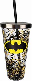img 1 attached to Spoontiques 21339 Batman Glitter Straw