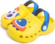 👦 toddler clogs - boys and girls cartoon unicorn and dinosaur shoes - cute kids garden shoes, slides, sandals - children's beach slipper - slip-on shoes logo
