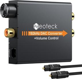 img 4 attached to Neoteck 192kHz Digital to Analog Converter DAC with Volume Control - Coaxial/Optical to Stereo RCA & 3.5mm Audio Adapter