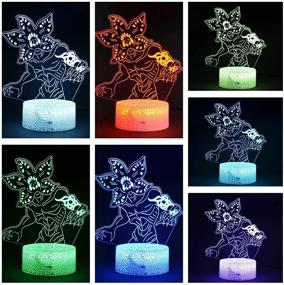 img 2 attached to 🎮 3D Illusion Night Light - Game Series Battle Royale - ABS Base Acrylic Board with Remote Control - Peely Decor Table Lamp for Home & Room - Creative Gifts for Children, Teens - Perfect for Birthdays, Christmas, Demogorgon