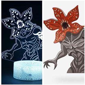 img 3 attached to 🎮 3D Illusion Night Light - Game Series Battle Royale - ABS Base Acrylic Board with Remote Control - Peely Decor Table Lamp for Home & Room - Creative Gifts for Children, Teens - Perfect for Birthdays, Christmas, Demogorgon