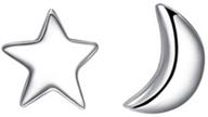 925 sterling silver moon and star stud earrings for women and teen girls – refeerr star earrings logo