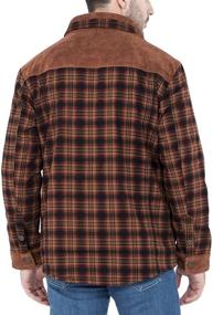 img 2 attached to 🧥 Fashion Forward: Flygo's Stylish Sleeve Fleece Flannel Men's Clothing for Shirts