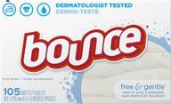 🌬️ bounce free and gentle dryer sheets - 105 count fabric softener logo