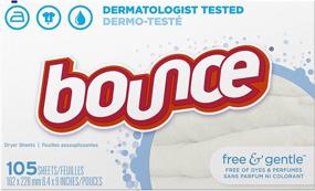 img 4 attached to 🌬️ Bounce Free and Gentle Dryer Sheets - 105 Count Fabric Softener