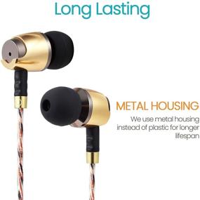 img 3 attached to 🎧 Sephia SP4080VC In-Ear Headphones with Microphone, Volume Control, and Tangle-Free Cord - Wired Earbuds