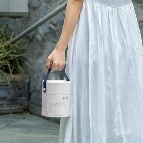 img 1 attached to 💧 H2O PureMist White Wireless Ultrasonic Cool Mist Humidifier with Bucket Design