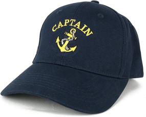 img 2 attached to Captain Anchor Embroidered Deluxe Cotton Sports & Fitness