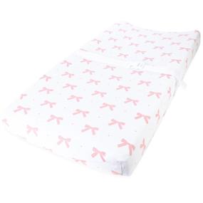 img 2 attached to 🐻 Cuddly Cubs Changing Pad Covers – 2 Pack – Soft Plush Cotton Changing Table Covers for Girls – Ideal Fit for Summer Infant and Other 16 x 32" Baby Changing Table Pads – Pink