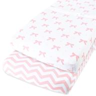 🐻 cuddly cubs changing pad covers – 2 pack – soft plush cotton changing table covers for girls – ideal fit for summer infant and other 16 x 32" baby changing table pads – pink logo