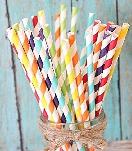 charmed rainbow stripe straws rainbow 로고