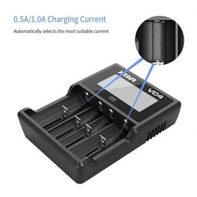 img 3 attached to XTAR VC4 Universal Battery Charger LCD Display 4 Bay Charger for 18650, 20700, 21700, AA, AAA, C, D Batteries