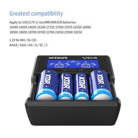img 2 attached to XTAR VC4 Universal Battery Charger LCD Display 4 Bay Charger for 18650, 20700, 21700, AA, AAA, C, D Batteries