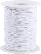 📿 senkary 0.8mm elastic string cord elastic thread for jewelry making bracelets beading, 100 meters, white logo